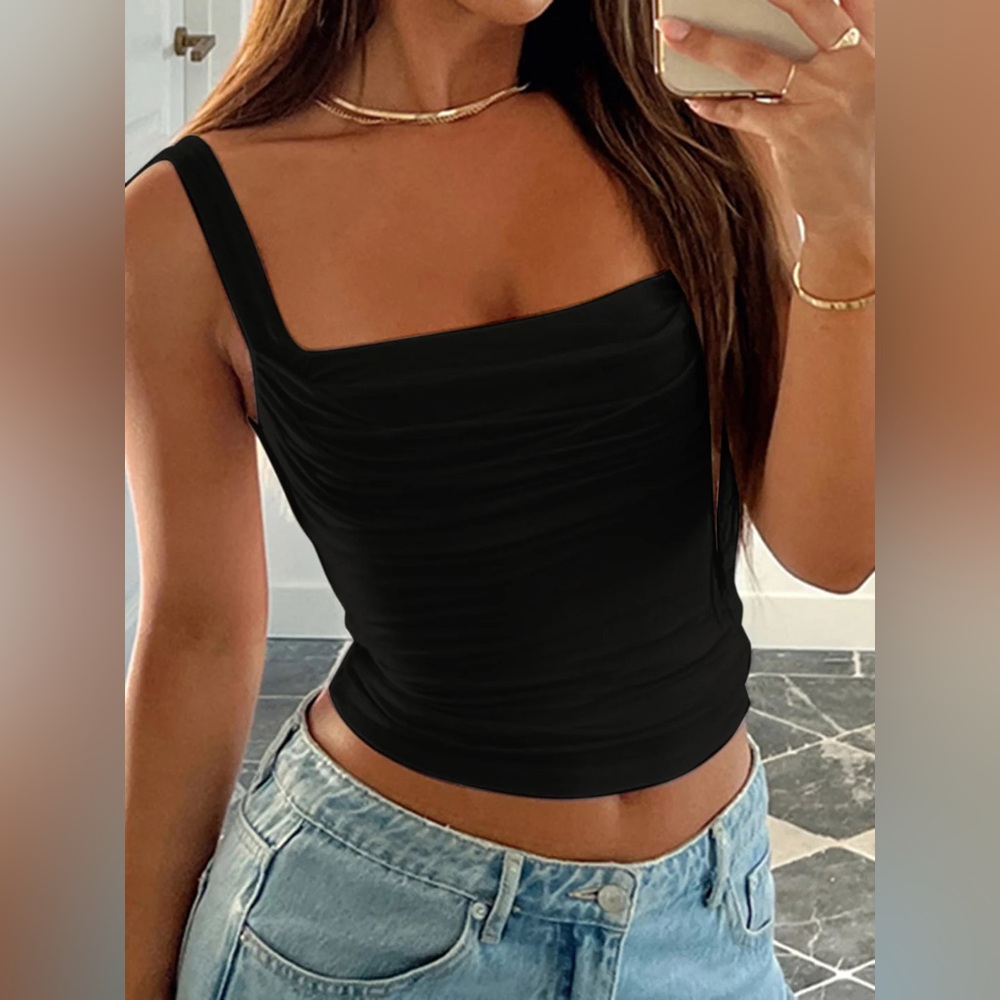 Elegant Black Women's Top
